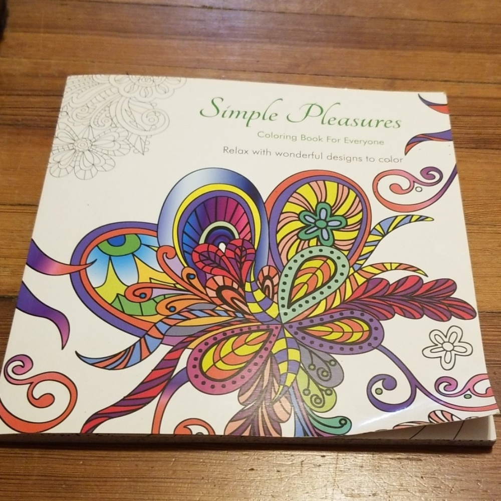 Coloring book and markers